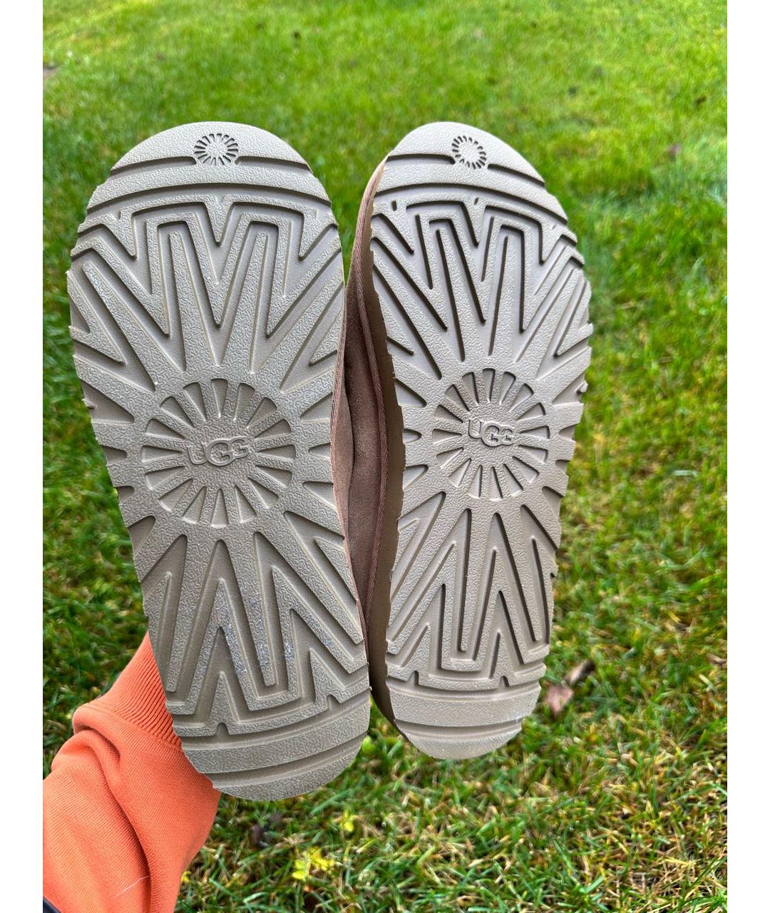 UGG AUSTRALIA Коричневые замшевые полусапоги, фото 5