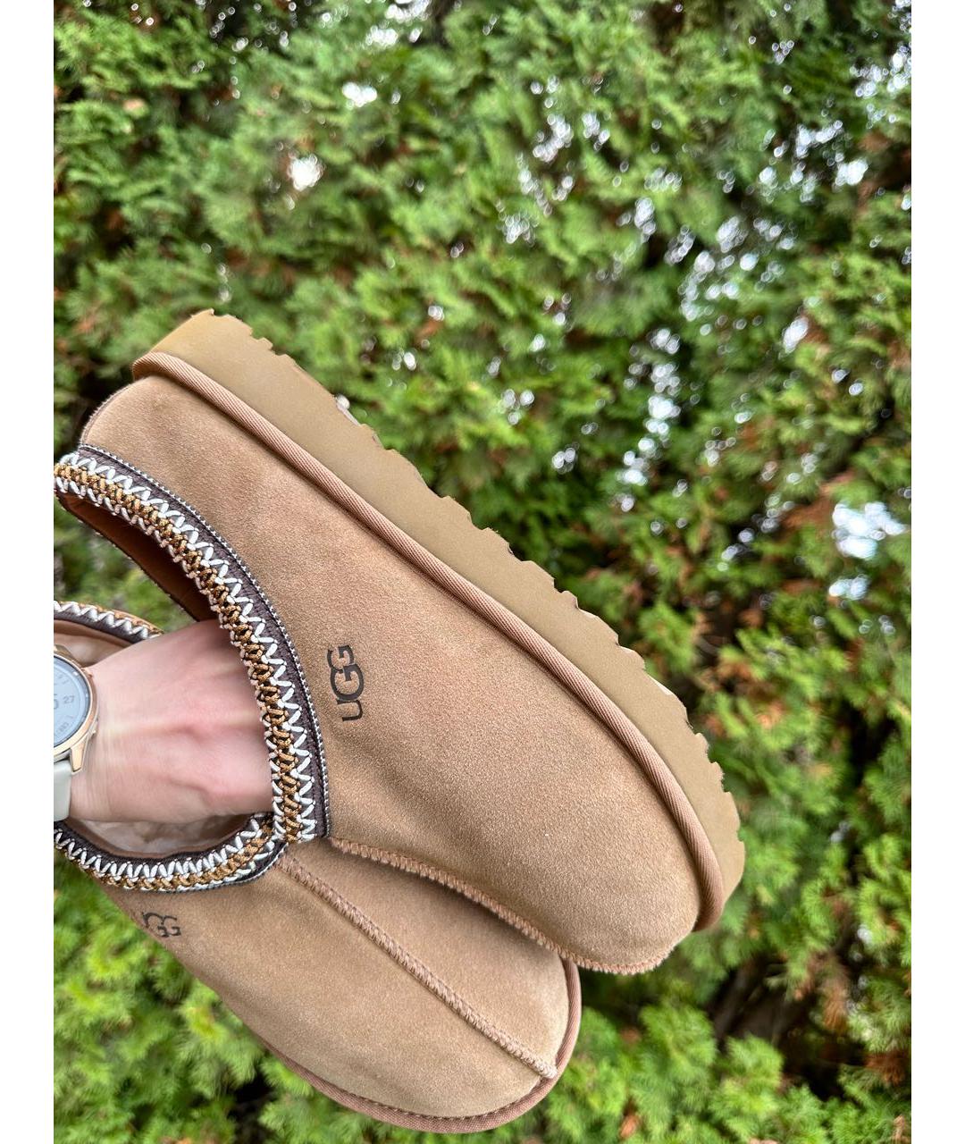 UGG AUSTRALIA Коричневые замшевые полусапоги, фото 2