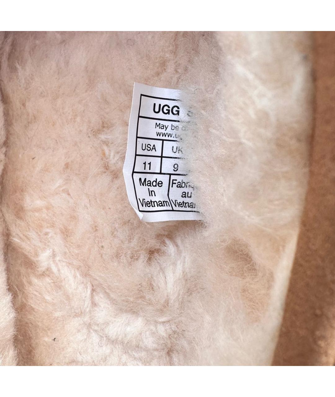 UGG AUSTRALIA Коричневые замшевые полусапоги, фото 7