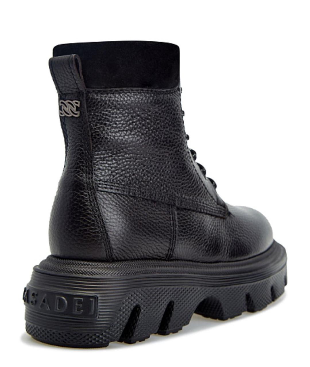 CASADEI Черные кожаные ботинки, фото 4