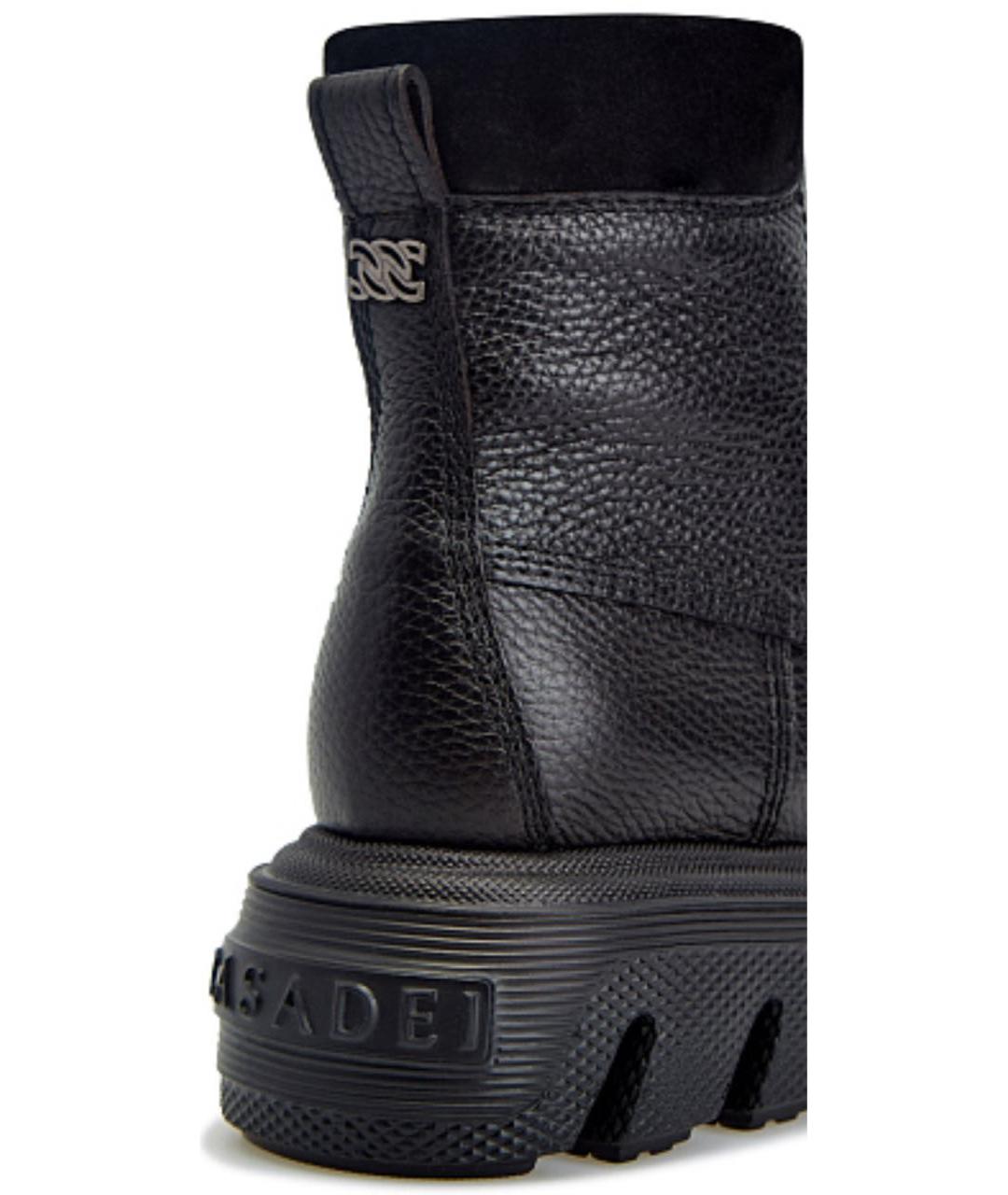 CASADEI Черные кожаные ботинки, фото 6