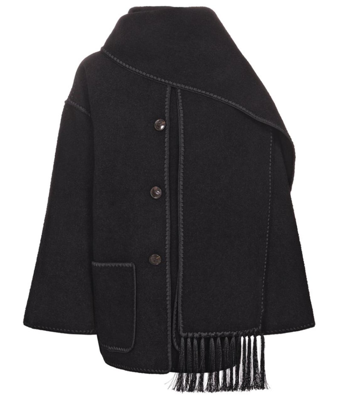 TOTEME Черное шерстяное пальто, фото 1