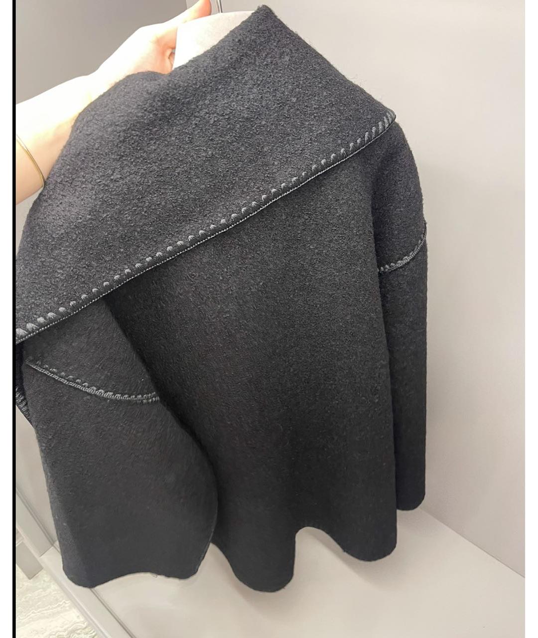 TOTEME Черное шерстяное пальто, фото 4