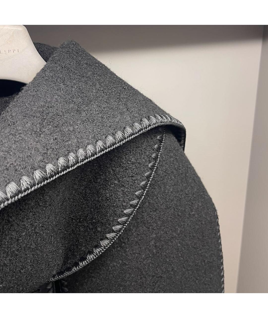 TOTEME Черное шерстяное пальто, фото 2