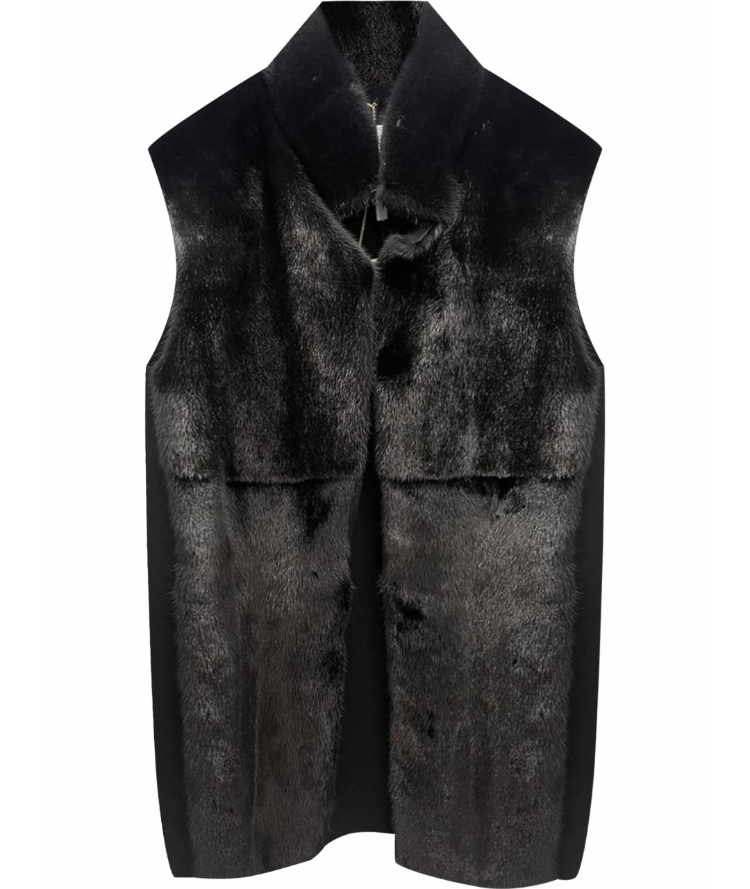 MANZONI 24 Черный кашемировый жилет, фото 1