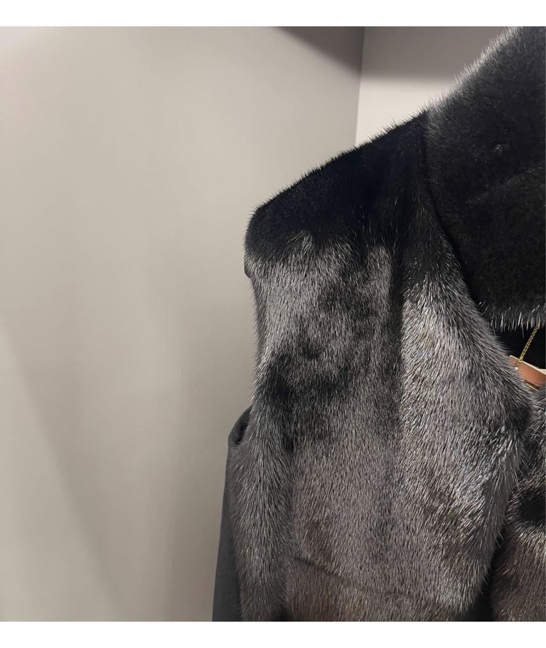 MANZONI 24 Черный кашемировый жилет, фото 3