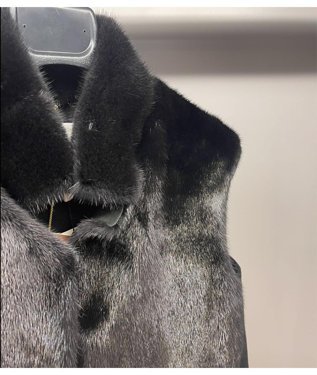 MANZONI 24 Черный кашемировый жилет, фото 2