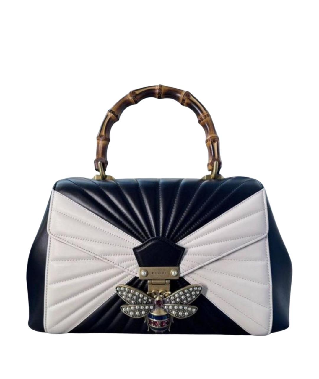 GUCCI Черная кожаная сумка с короткими ручками, фото 10