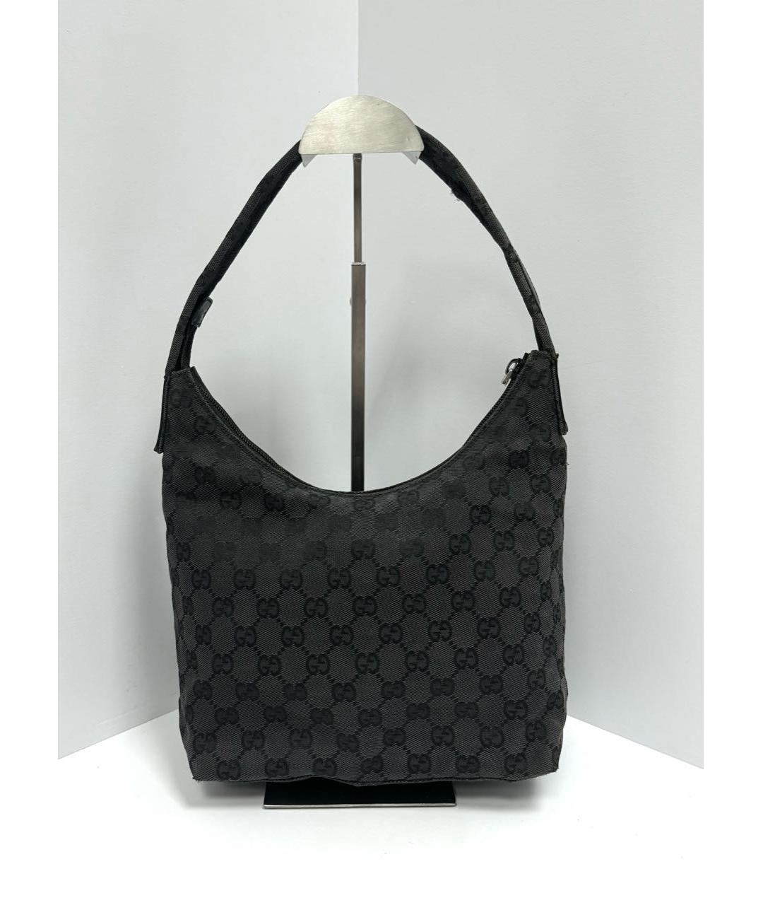 GUCCI Черная тканевая сумка через плечо, фото 2
