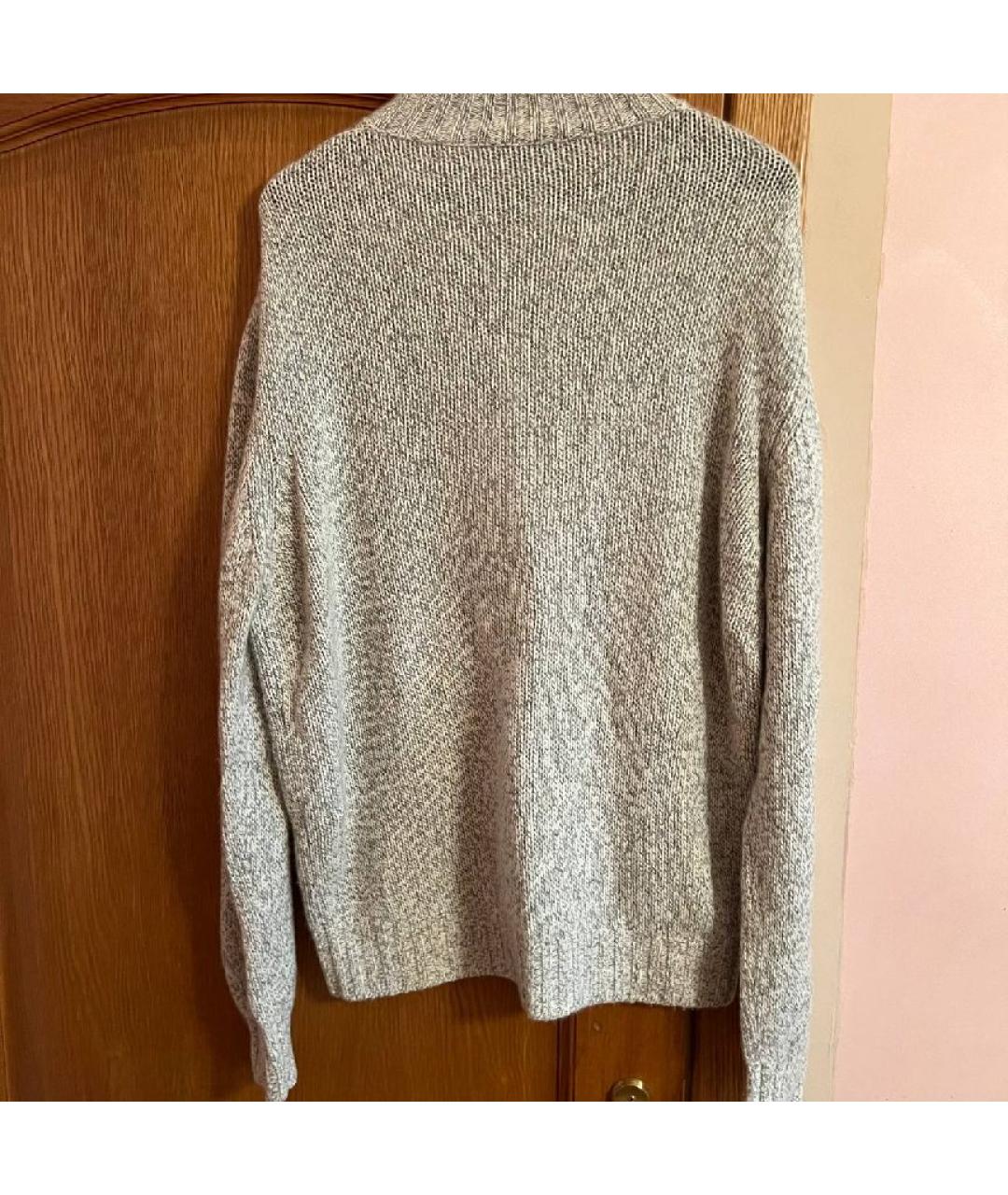 LORO PIANA Серый кашемировый джемпер / свитер, фото 2