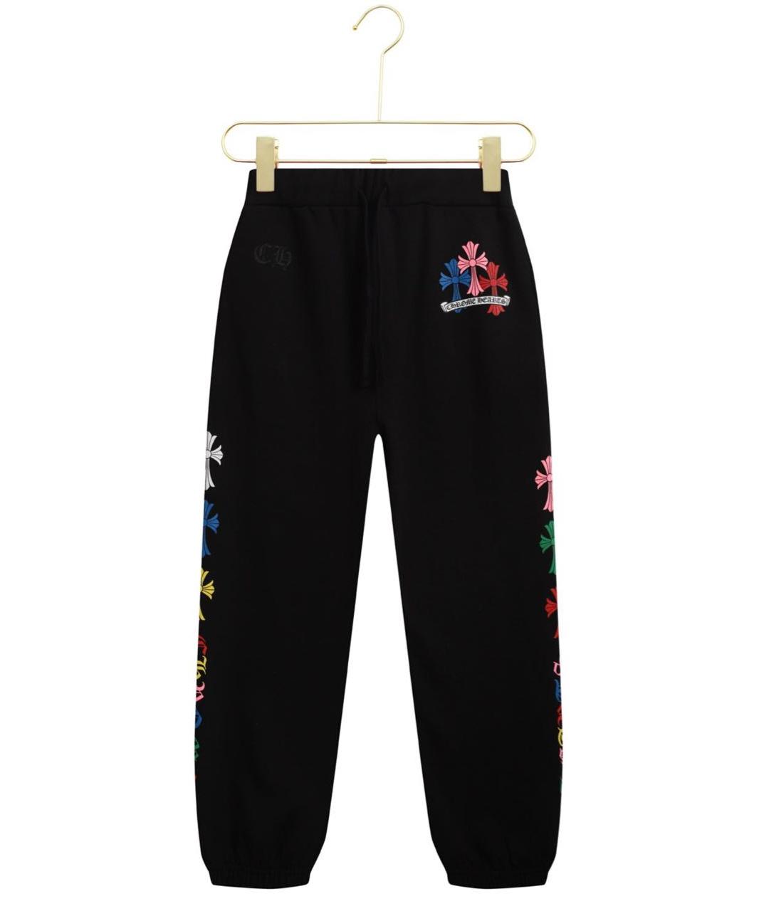 CHROME HEARTS Черные хлопковые повседневные брюки, фото 6