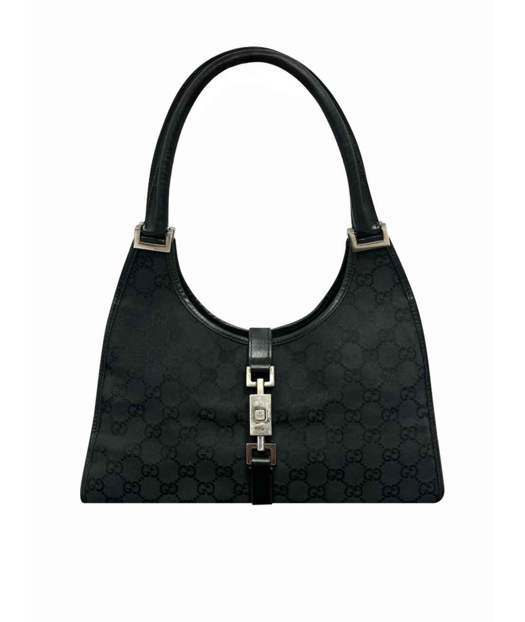 GUCCI Черная тканевая сумка через плечо, фото 1