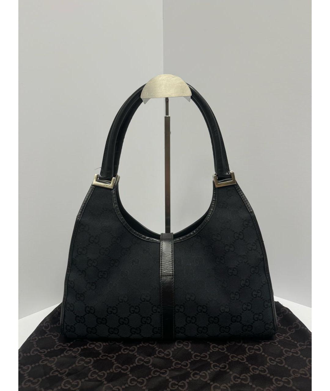 GUCCI Черная тканевая сумка через плечо, фото 3