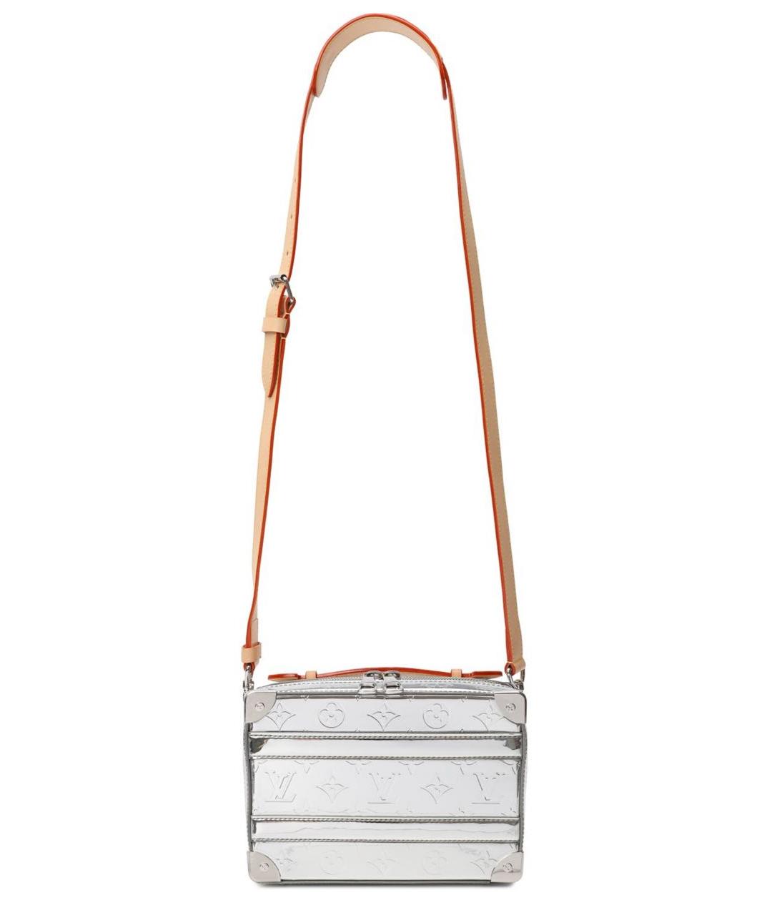 LOUIS VUITTON Серебряная сумка через плечо из лакированной кожи, фото 2