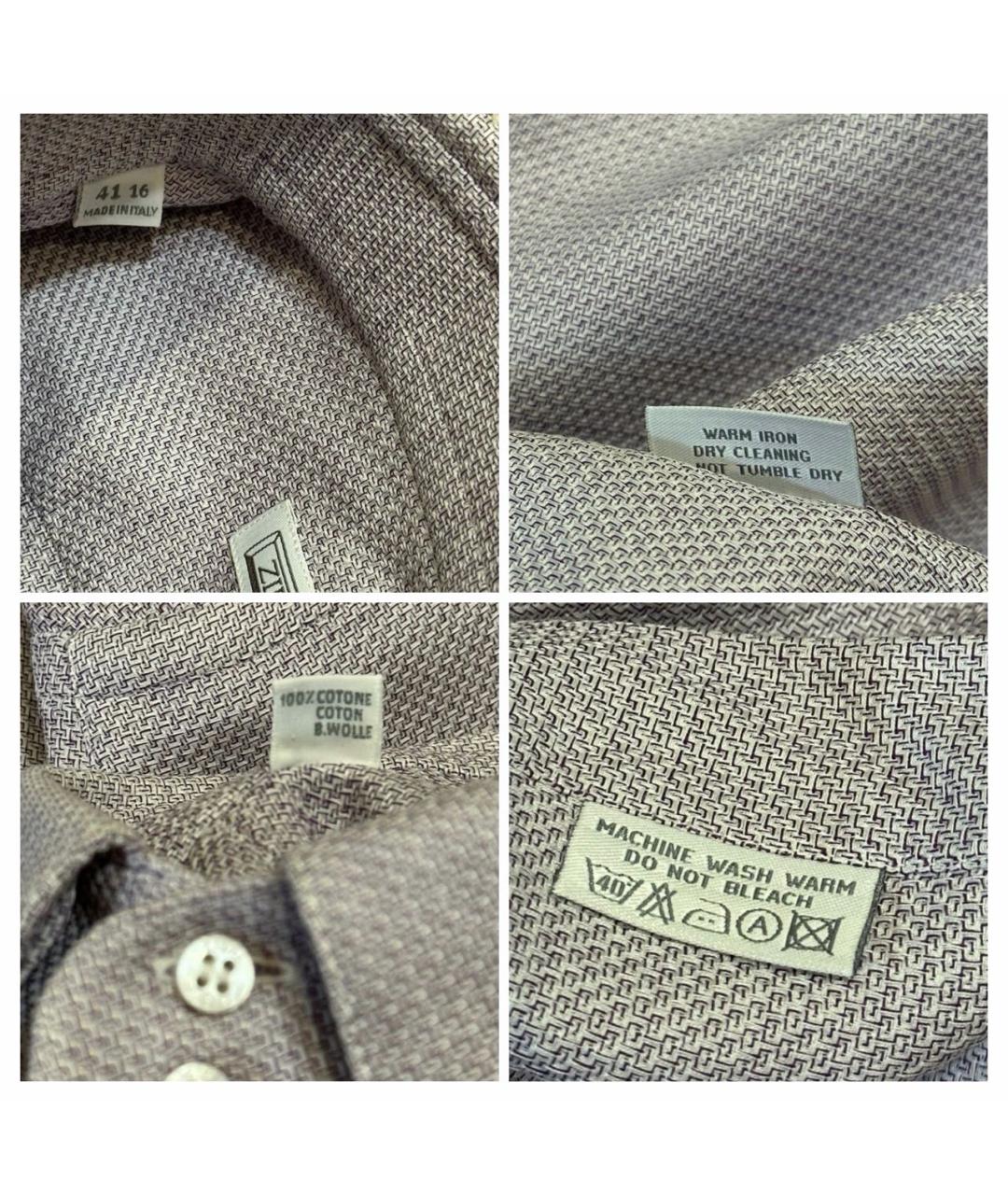 ZILLI Мульти хлопковая классическая рубашка, фото 6