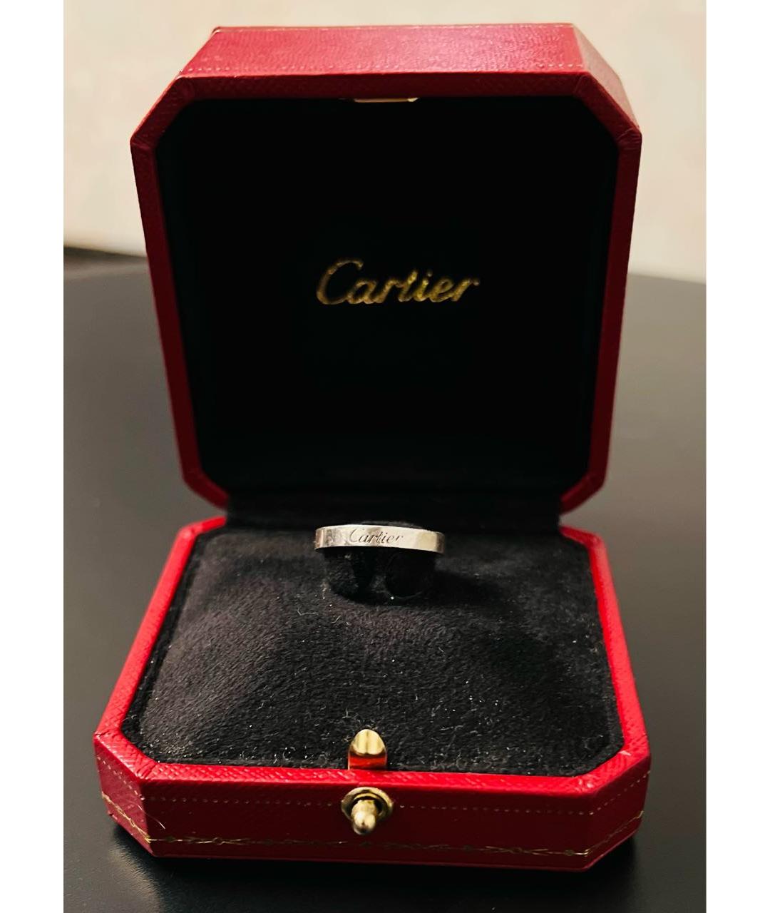 CARTIER Серебряное платиновое кольцо, фото 2
