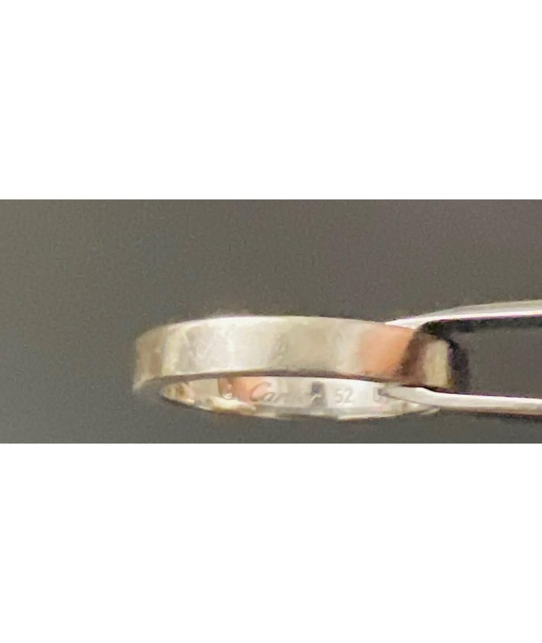 CARTIER Серебряное платиновое кольцо, фото 4