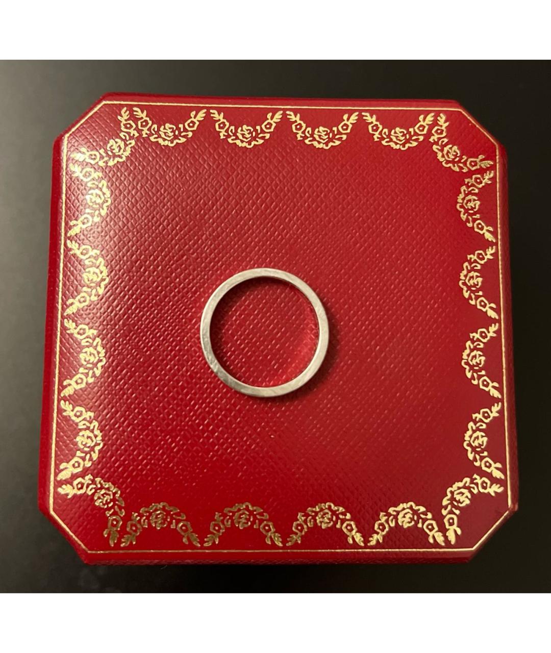CARTIER Серебряное платиновое кольцо, фото 5