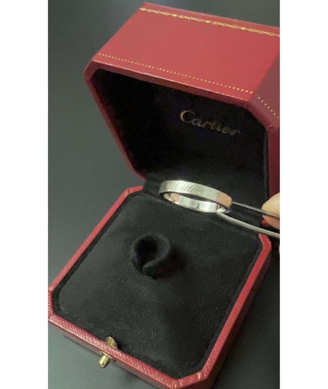 CARTIER Серебряное платиновое кольцо, фото 6