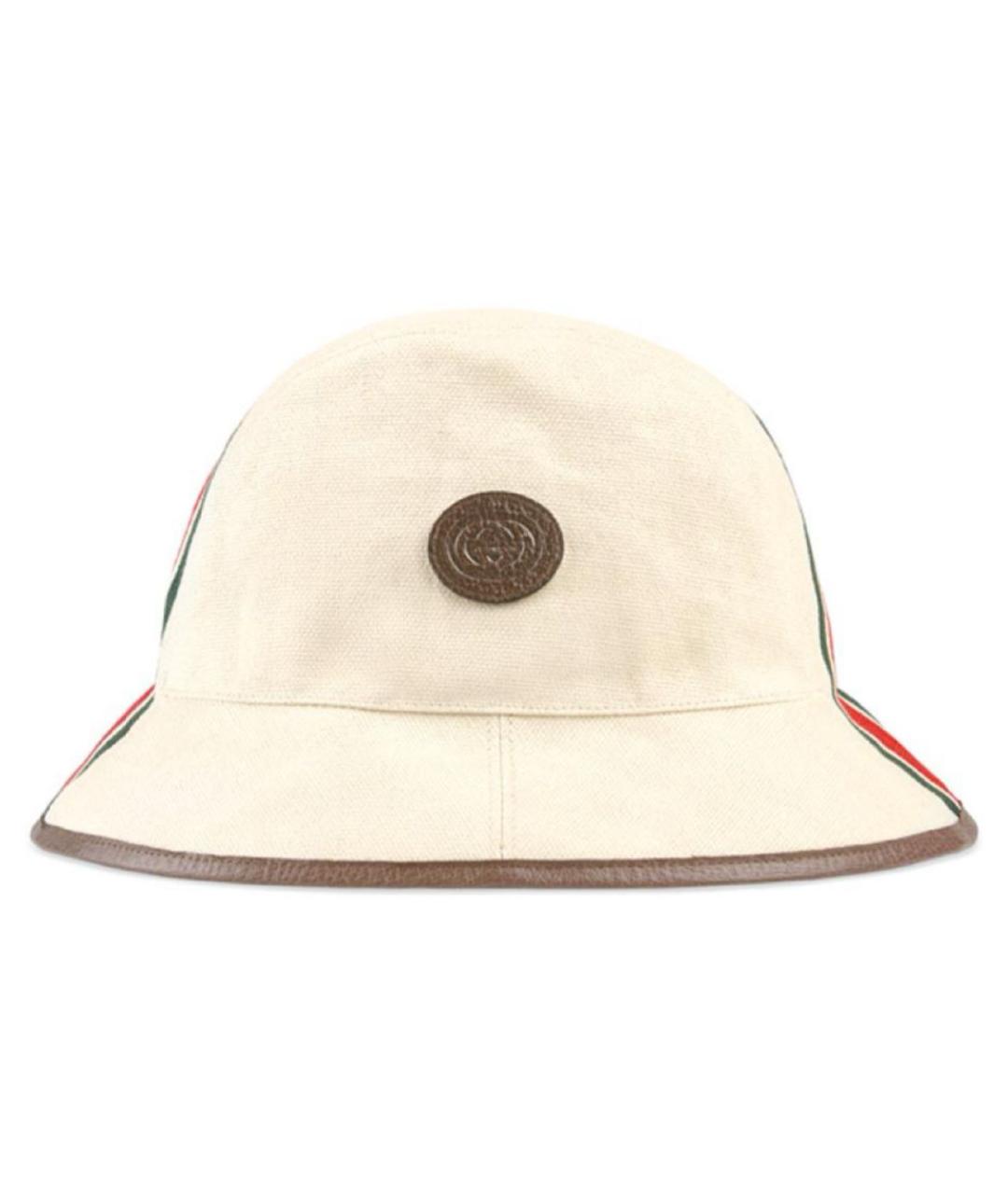 GUCCI Бежевая хлопковая шляпа, фото 3