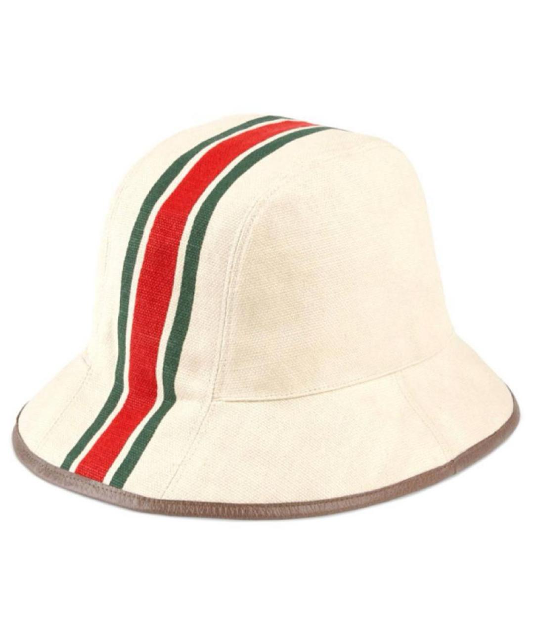 GUCCI Бежевая хлопковая шляпа, фото 2