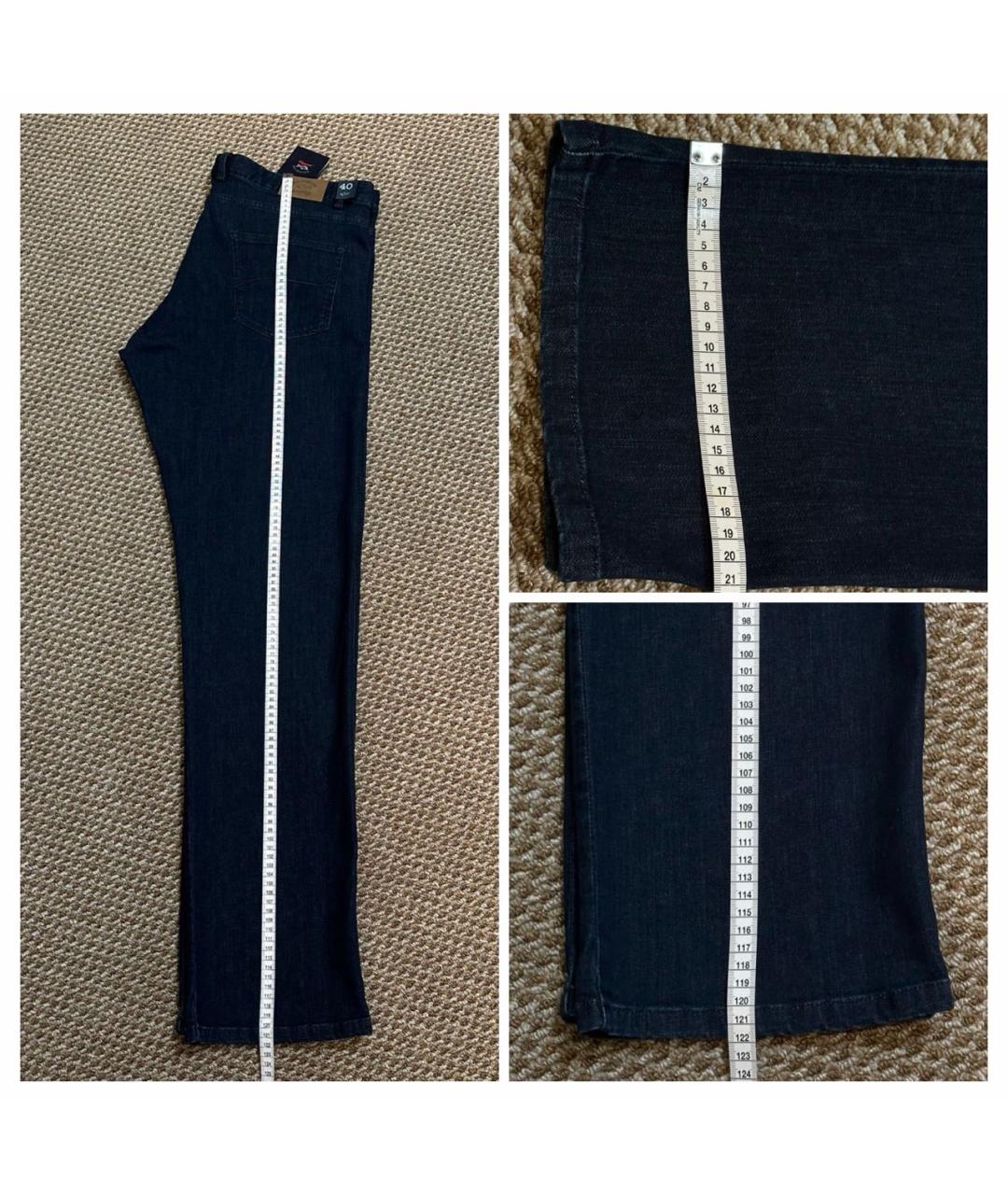 PAUL & SHARK Темно-синие хлопковые джинсы, фото 7