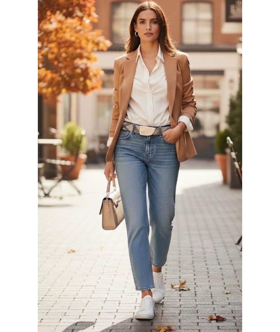 BURBERRY Бежевый ремень, фото 5