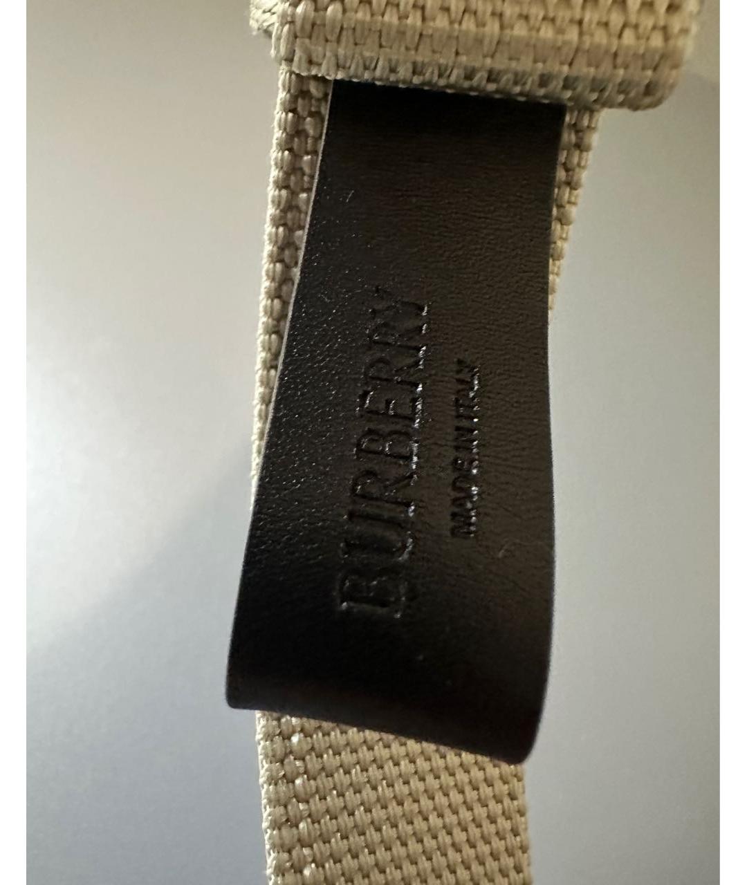 BURBERRY Бежевый ремень, фото 8