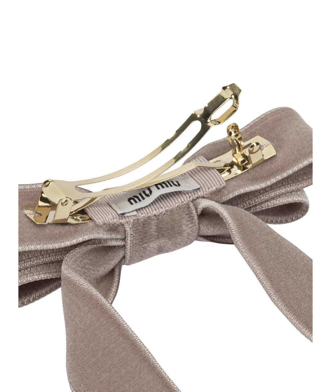 MIU MIU Розовая заколка, фото 2