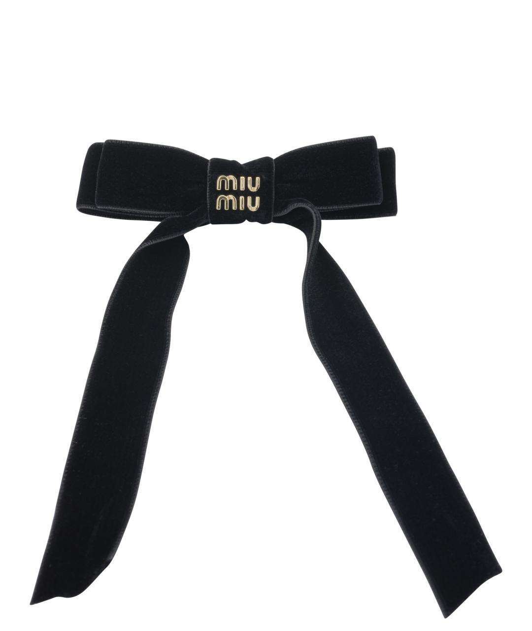 MIU MIU Черная заколка, фото 1