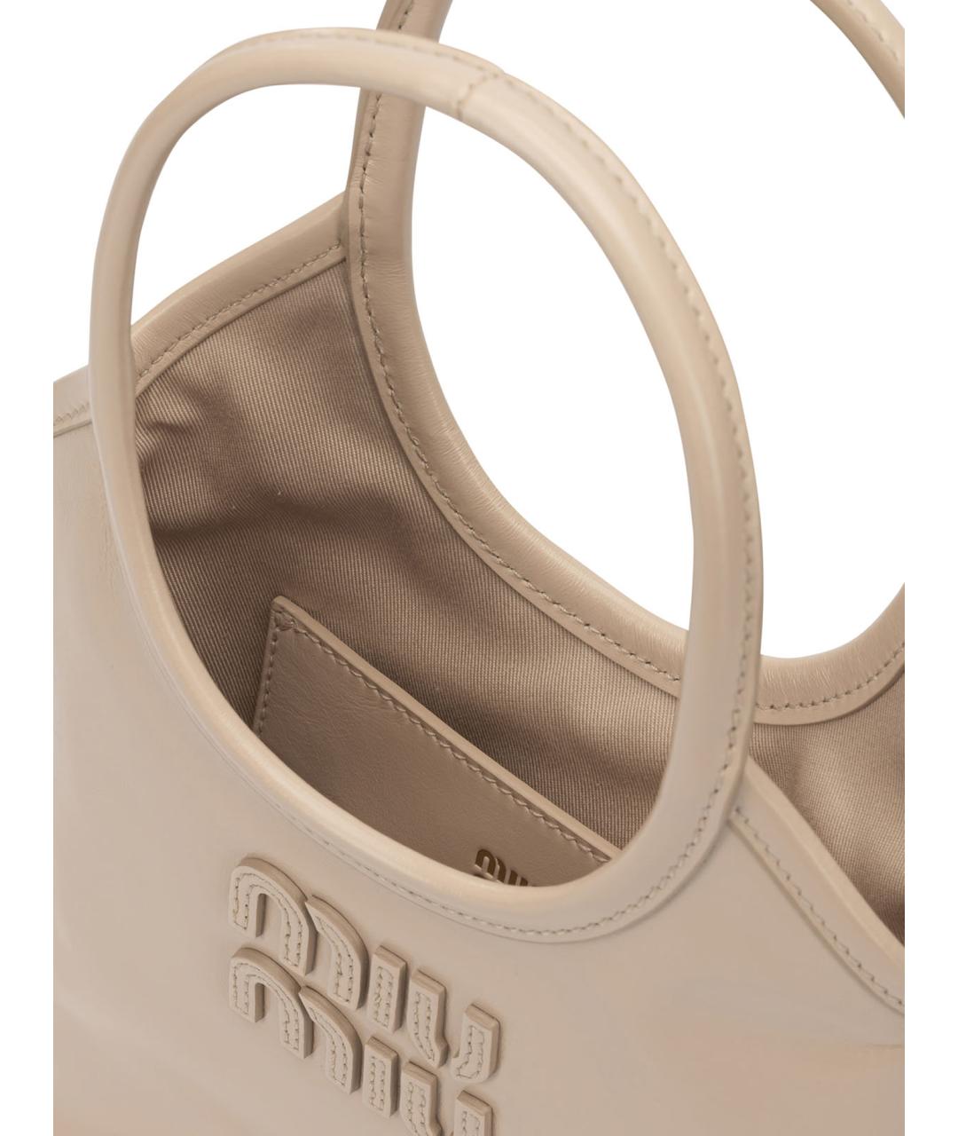 MIU MIU Розовая кожаная сумка тоут, фото 5