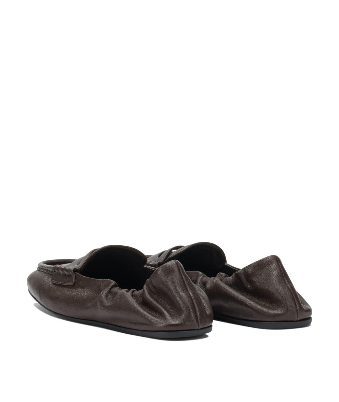 MIU MIU Коричневые кожаные лоферы, фото 4