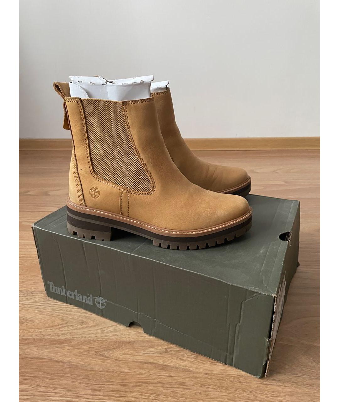 TIMBERLAND Коричневые кожаные полусапоги, фото 2