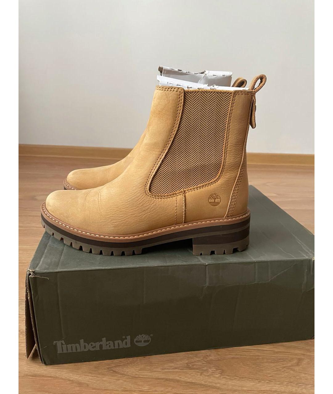 TIMBERLAND Коричневые кожаные полусапоги, фото 5