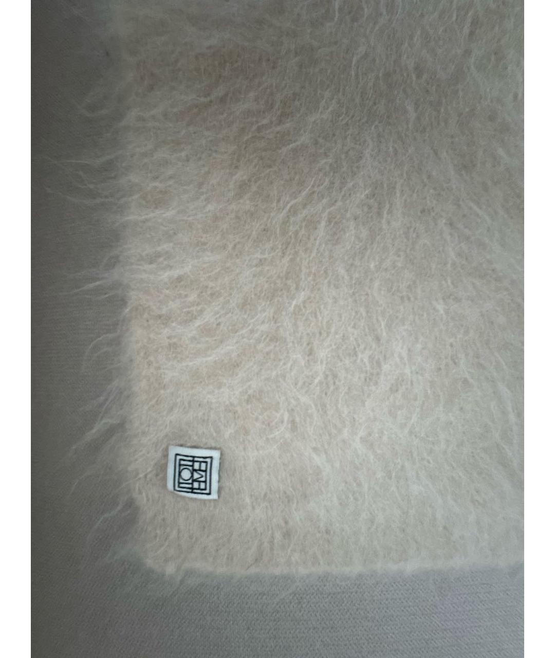 TOTEME Бежевый шерстяной шарф, фото 3