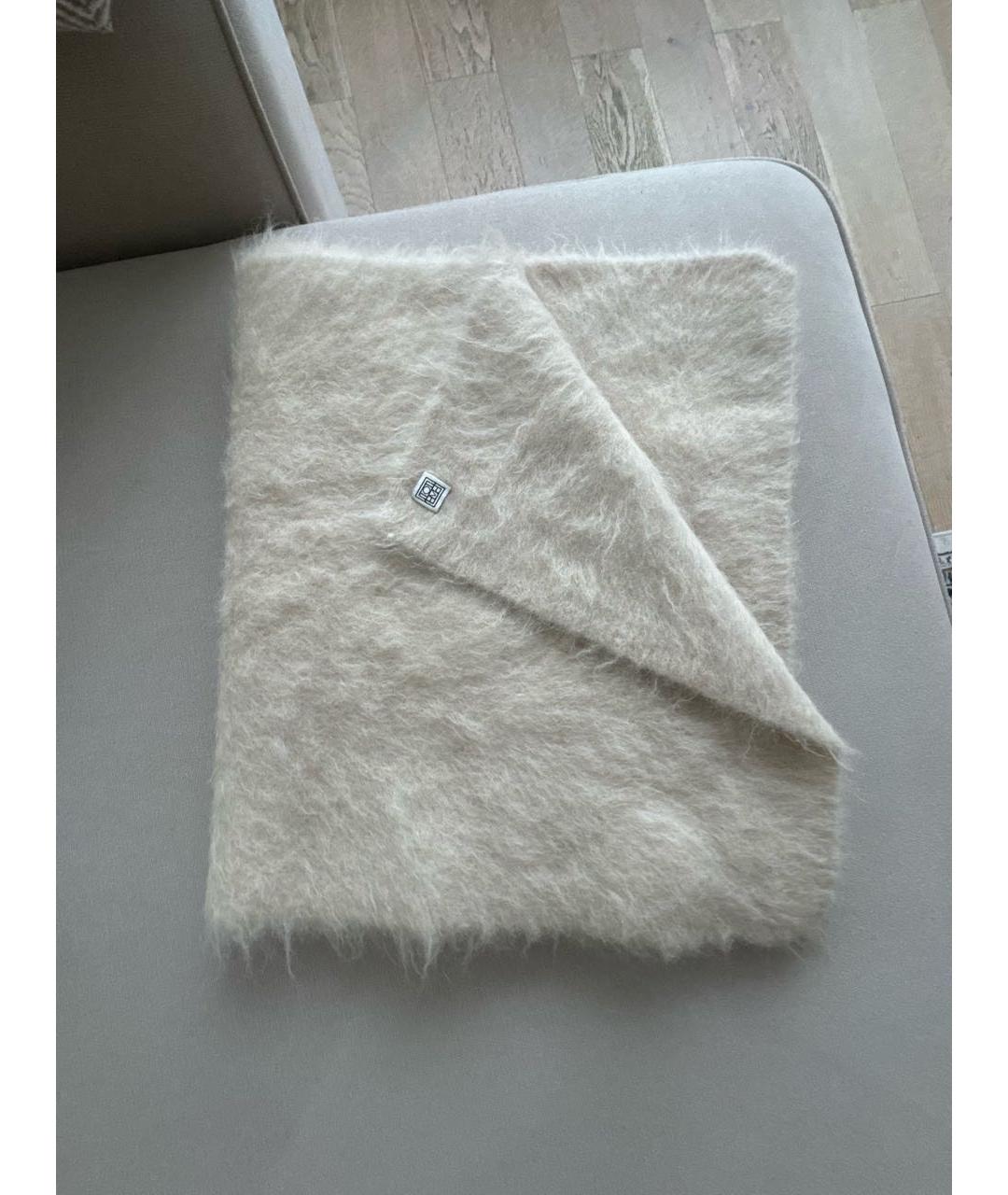 TOTEME Бежевый шерстяной шарф, фото 5