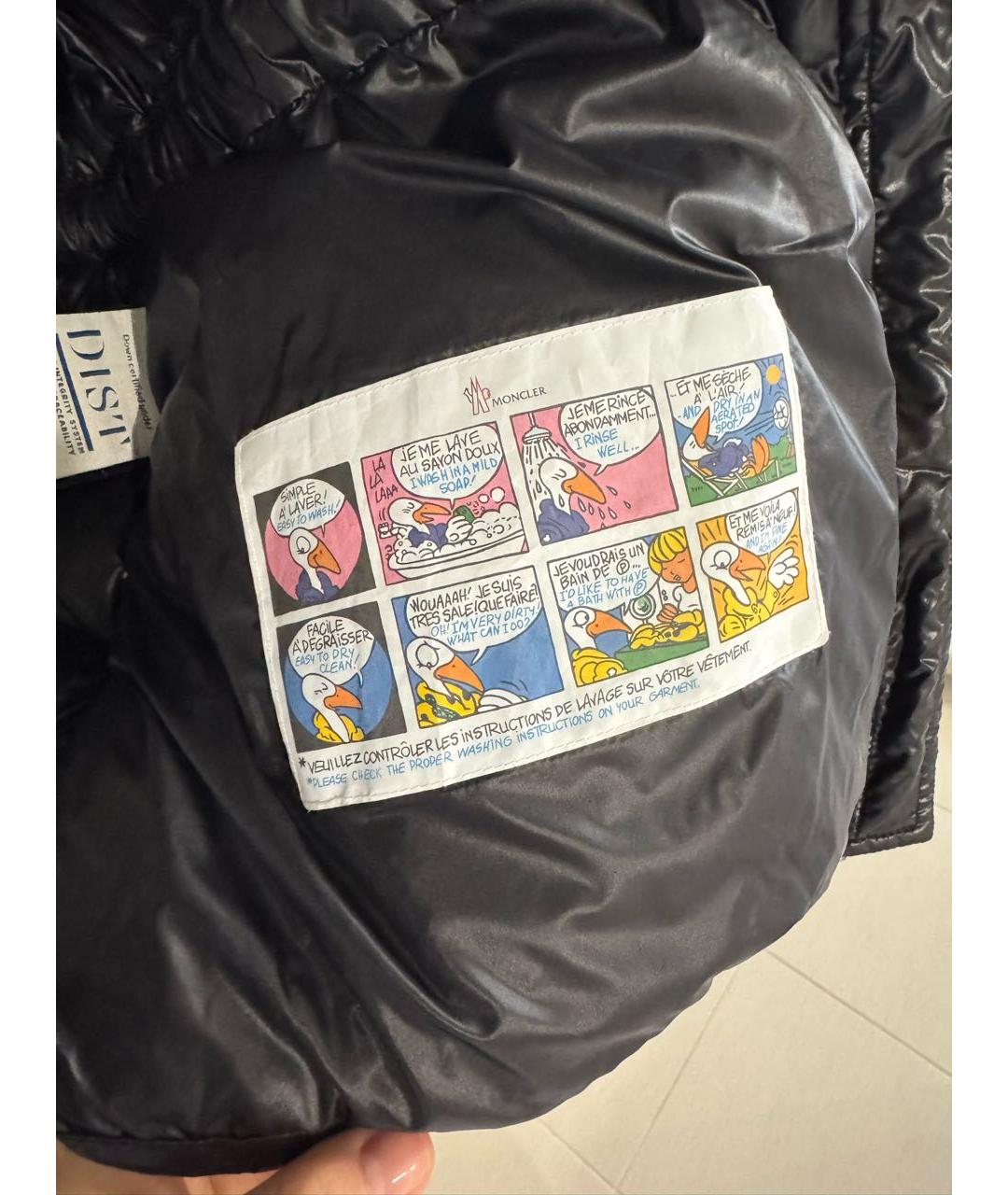 MONCLER Серебрянный полиамидовый пуховик, фото 4