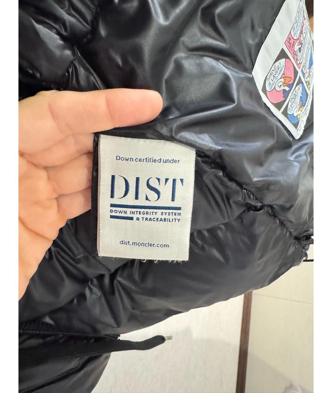 MONCLER Серебрянный полиамидовый пуховик, фото 5