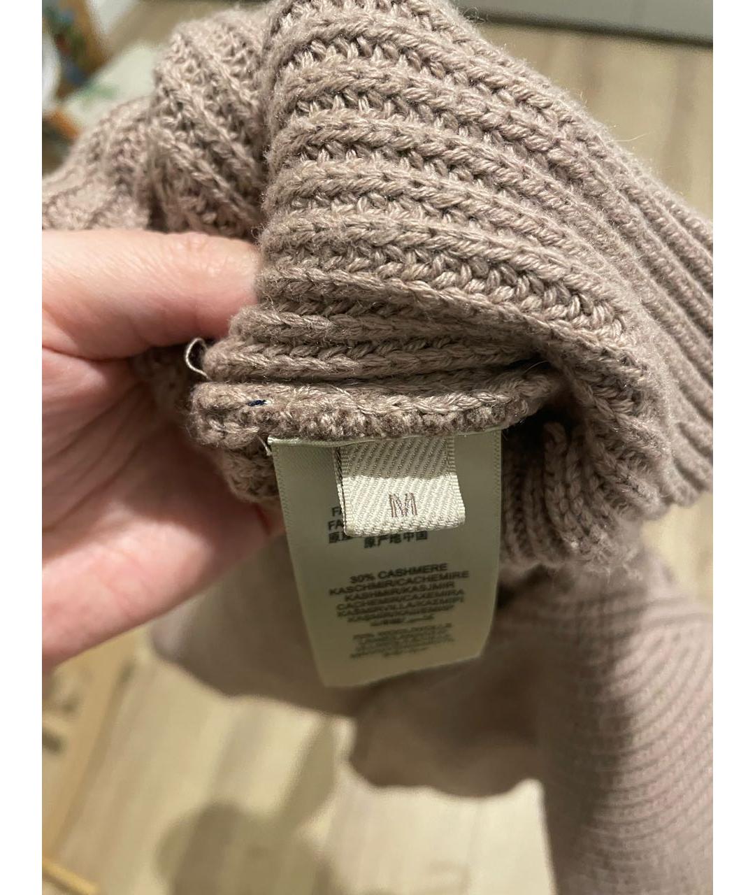 BURBERRY Коричневый кашемировый джемпер / свитер, фото 5