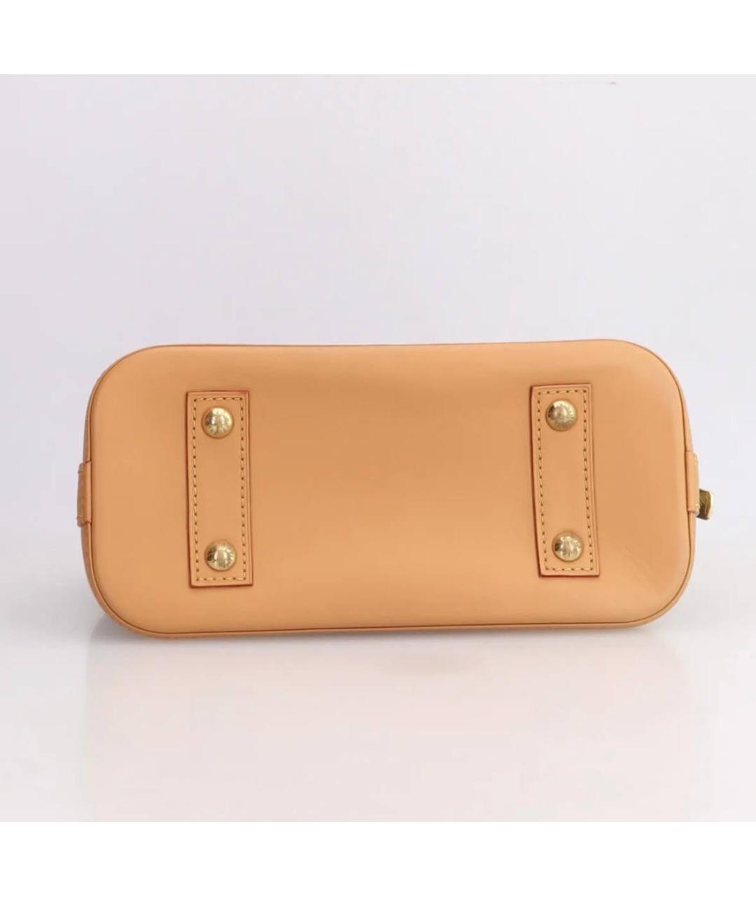 LOUIS VUITTON Коричневая сумка с короткими ручками из искусственной кожи, фото 3