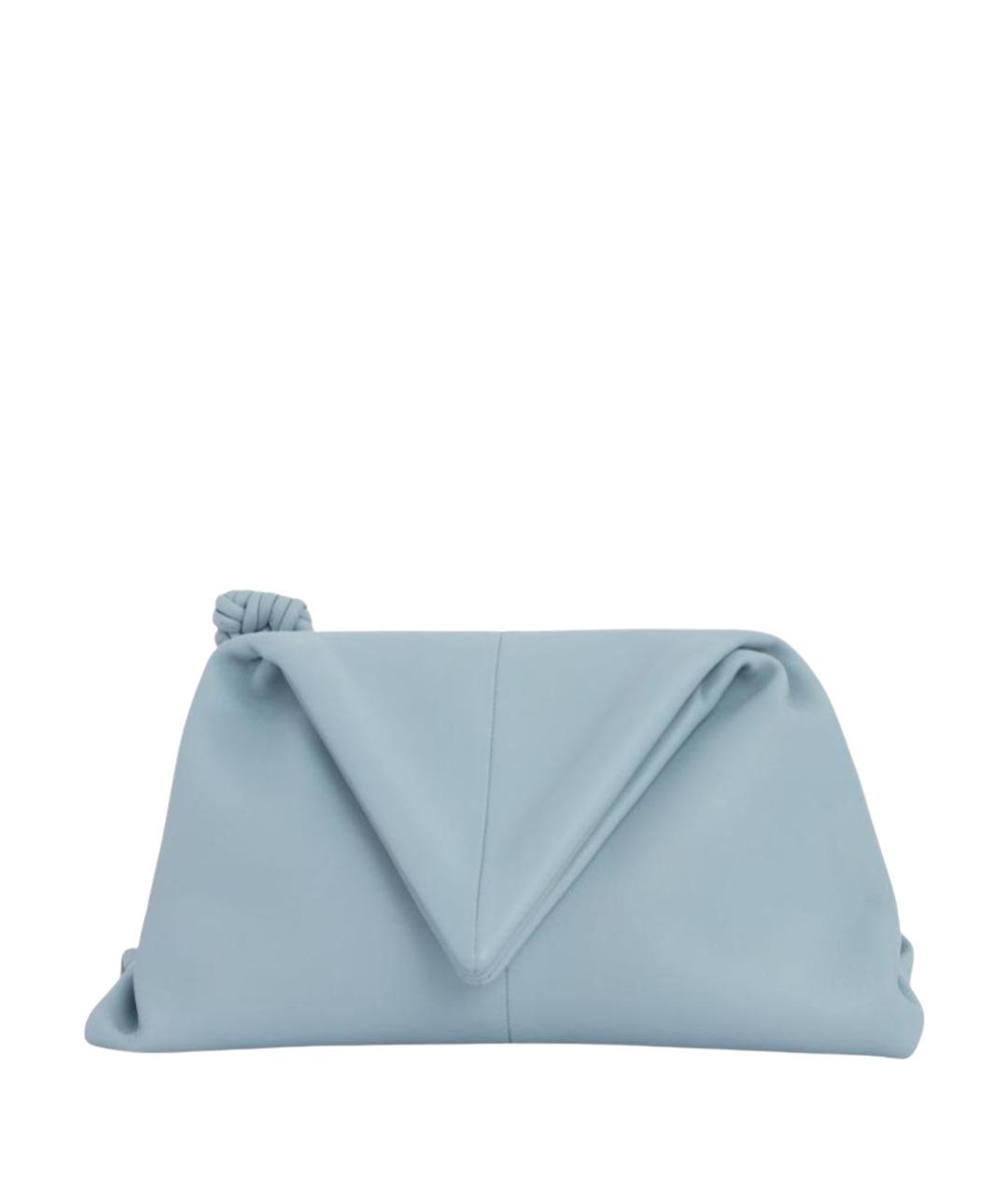 BOTTEGA VENETA Голубая кожаная сумка с короткими ручками, фото 1