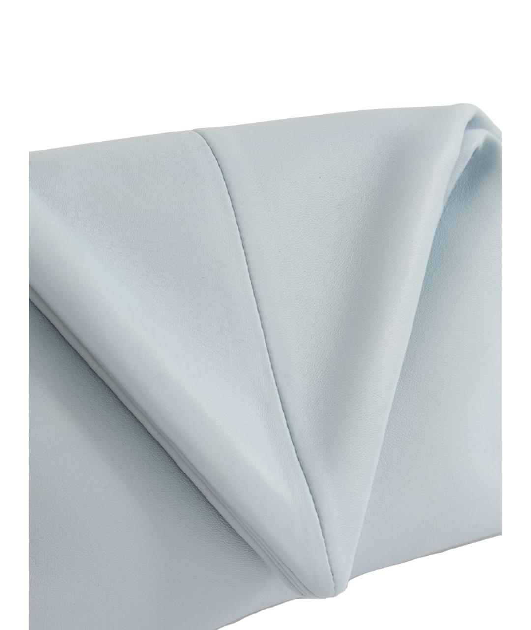 BOTTEGA VENETA Голубая кожаная сумка с короткими ручками, фото 6