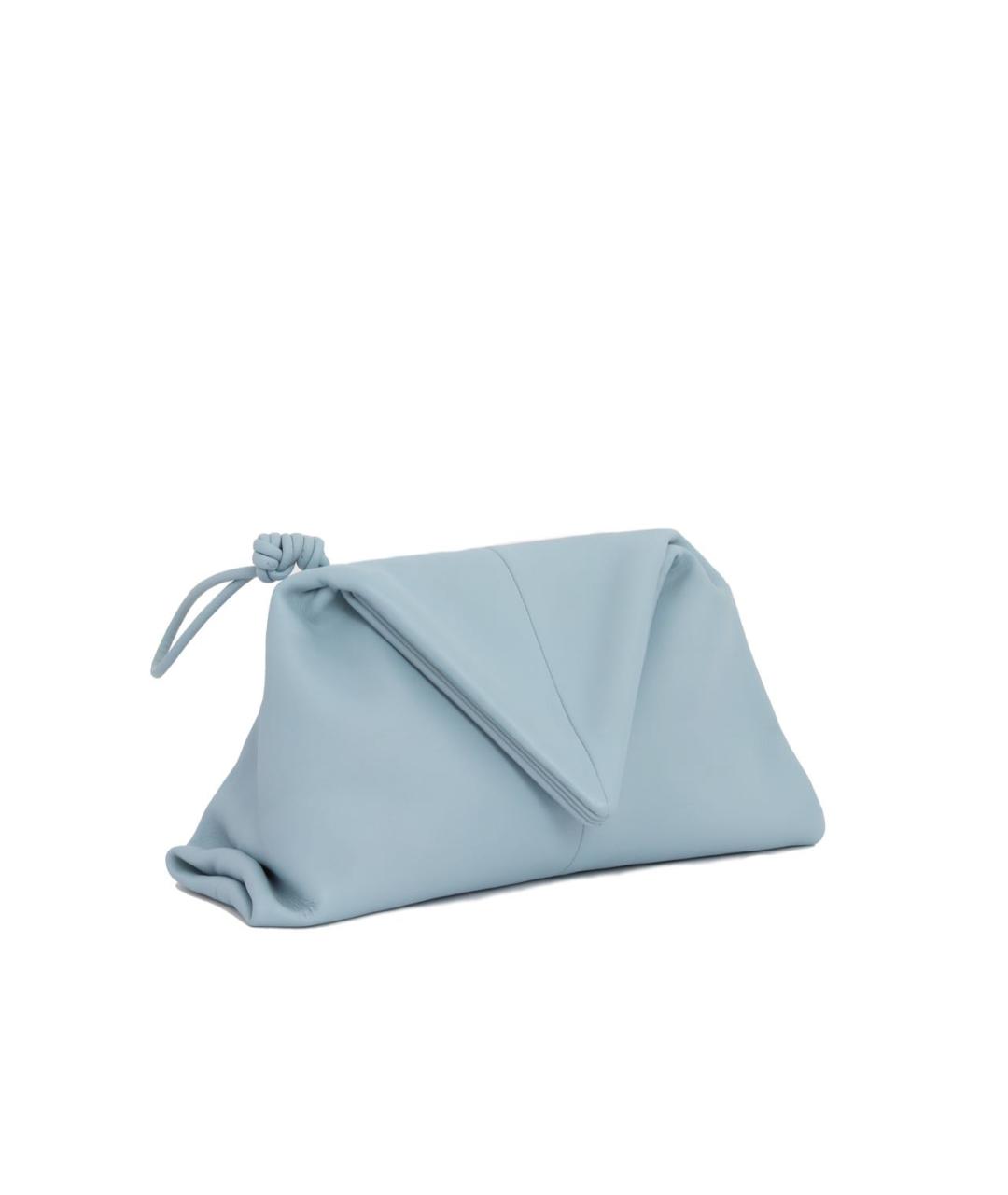 BOTTEGA VENETA Голубая кожаная сумка с короткими ручками, фото 2