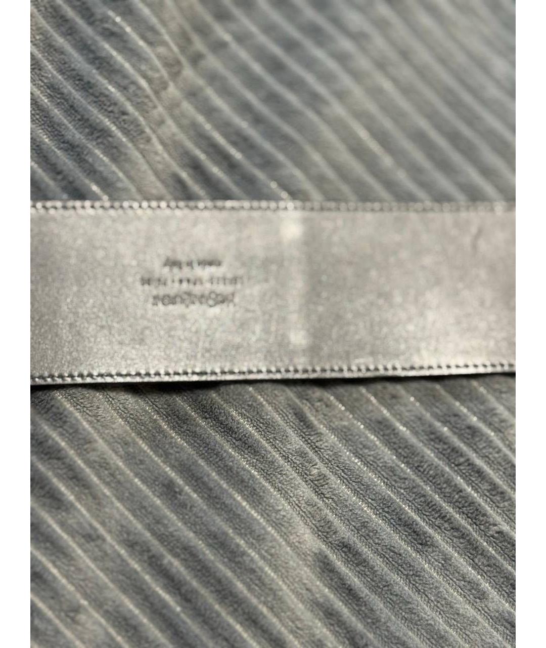 SAINT LAURENT Черный кожаный ремень, фото 6