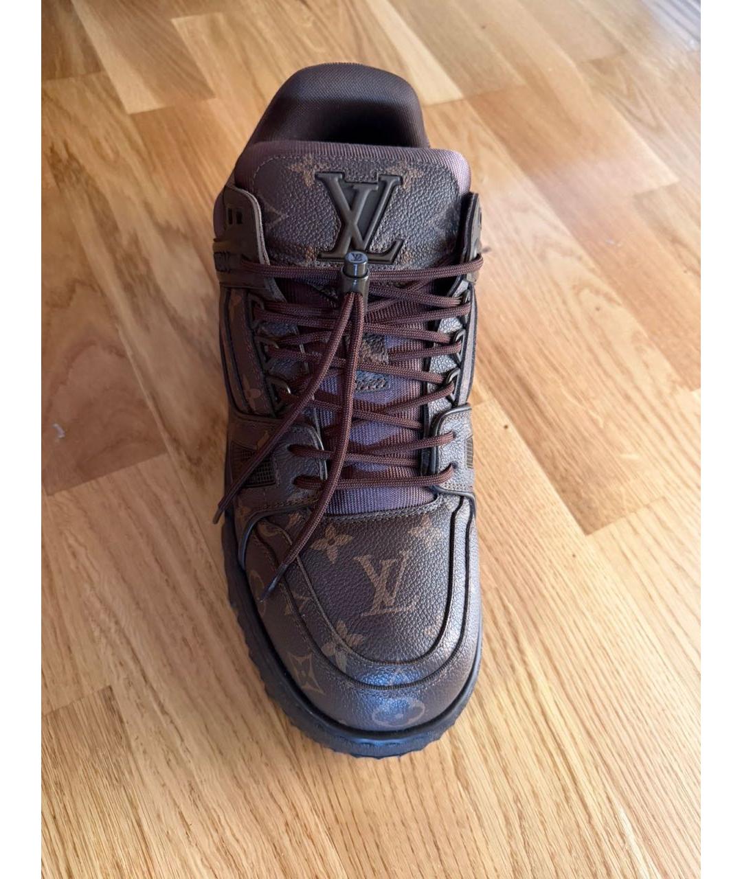 LOUIS VUITTON Коричневые высокие кроссовки / кеды, фото 2