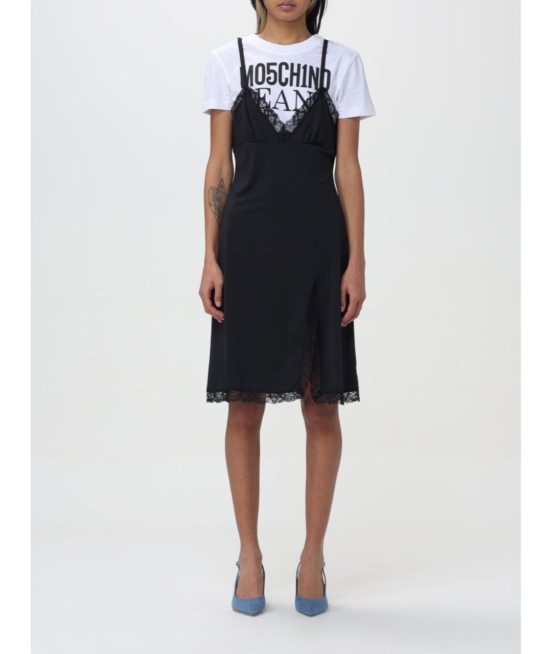 MOSCHINO Черное коктейльное платье, фото 4