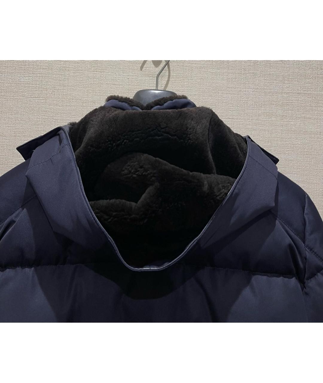 BRIONI Черный шелковый пуховик, фото 5