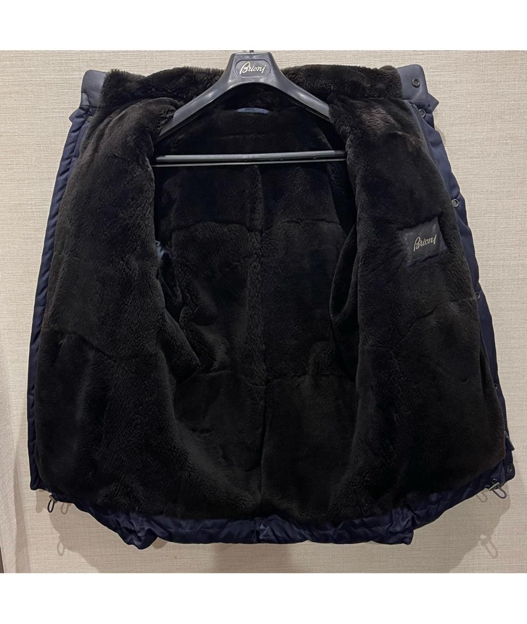 BRIONI Черный шелковый пуховик, фото 3