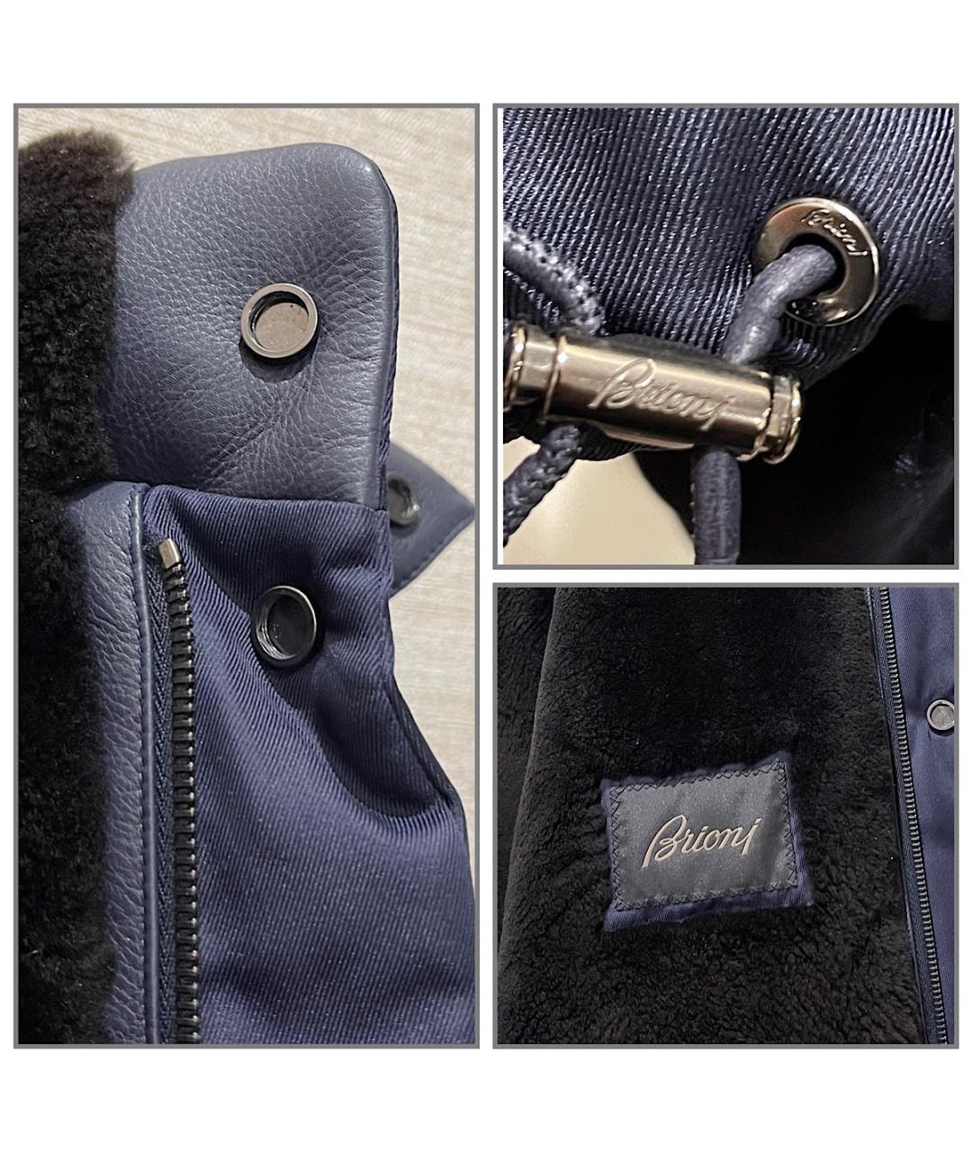 BRIONI Черный шелковый пуховик, фото 7