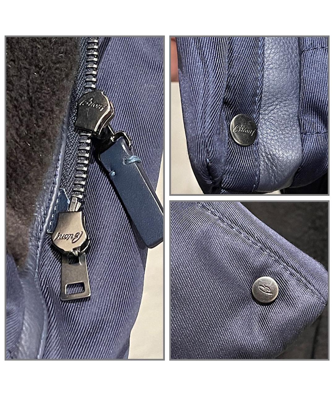 BRIONI Черный шелковый пуховик, фото 8